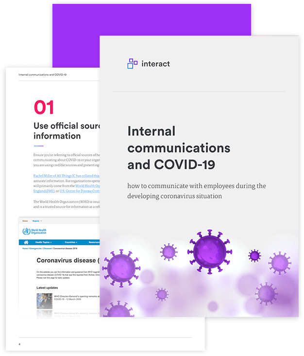 Keep your staff informed, safe, and productive during the Coronavirus pandemic 